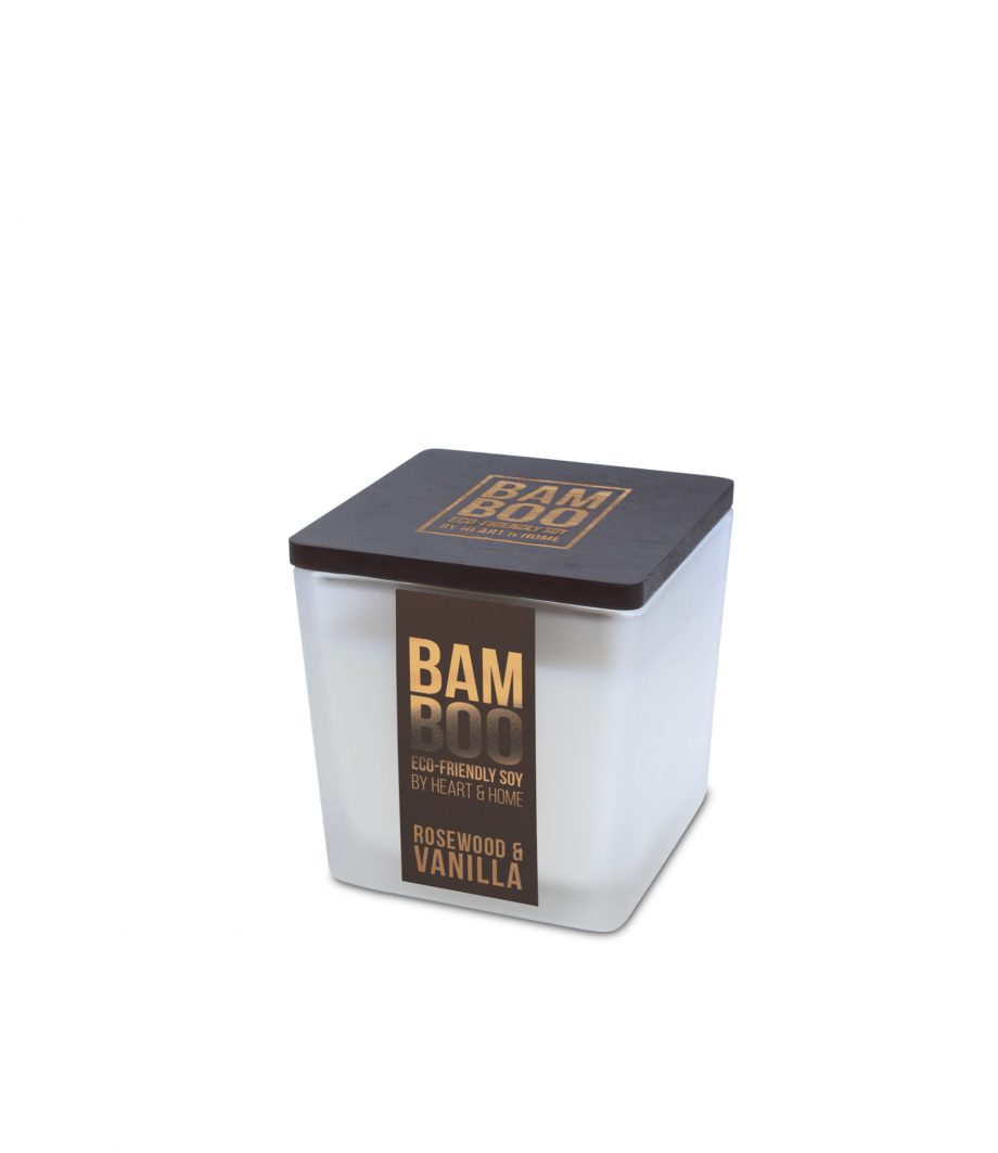 Rosewood & Vanilla - Bamboo Small Jar Candle