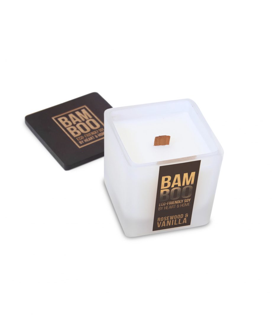 Rosewood & Vanilla - Bamboo Small Jar Candle