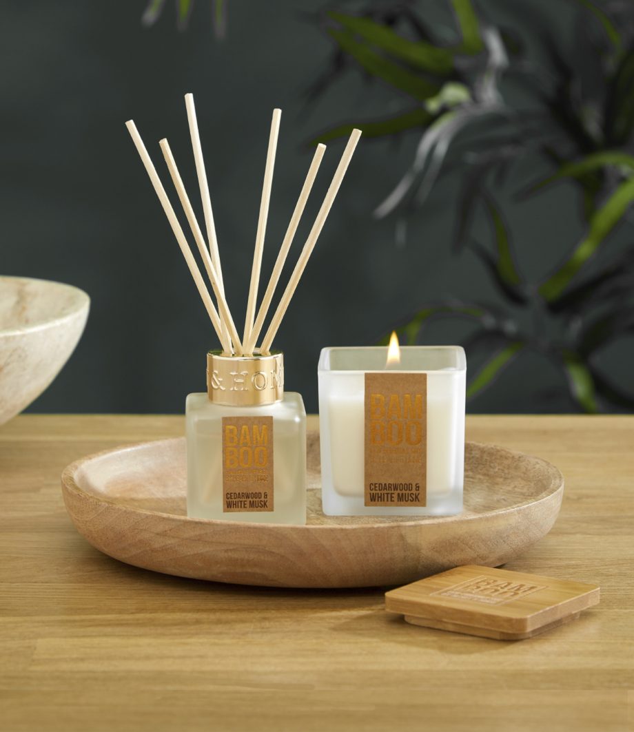 Small Jar & Mini Diffuser - Bamboo Gift Set