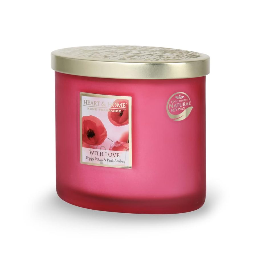 With Love Poppy - 2 Wick Ellipse Candle