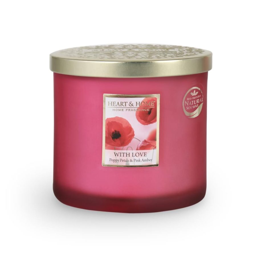 With Love Poppy - 2 Wick Ellipse Candle