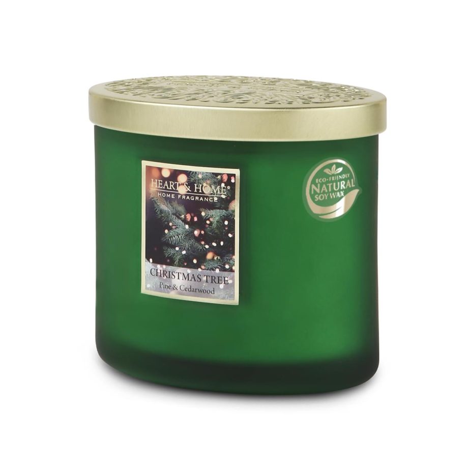 Christmas Tree - 2 Wick Ellipse Candle